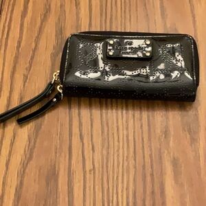 Kate Spade Shiny Black Wristlet